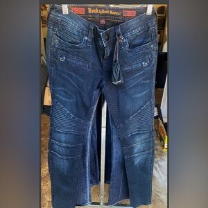 Rock Revival Dark Indigo Skinny Jeans Sheryl Moto